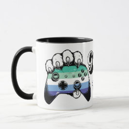 Gay MLM Pride Game On Tiger Paw Controller Mug 26 マグカップ