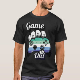 Gay MLM Pride Game On Tiger Paw Controller Shirt Tシャツ