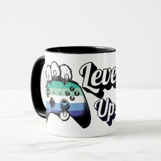 Gay MLM Pride Level Up Tiger Paw Controller Mug マグカップ