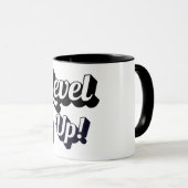 Gay MLM Pride Level Up Tiger Paw Controller Mug マグカップ (正面右)