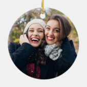 Gay Newlywed農家の小型トラックの素朴な夫人夫人 セラミックオーナメント (裏面)