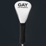 Gay non derogatory Funny Pride Month Gift ゴルフヘッドカバー<br><div class="desc">funny, rainbow, flag, gay, birthday, lgbt, month, day</div>