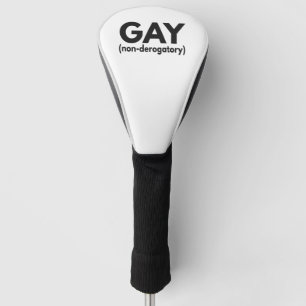 Gay non derogatory Funny Pride Month Gift ゴルフヘッドカバー
