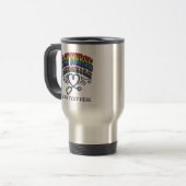 Gay Nurse Rainbow Pride Personalized Gift トラベルマグ (正面左)