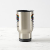 Gay Nurse Rainbow Pride Personalized Gift トラベルマグ (中央)