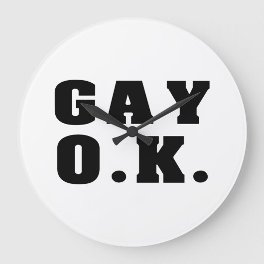 Gay O.K.  ラージ壁時計 (正面)