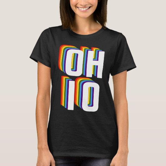 Gay Ohio Pride LGBTQ, Gay Pride Month , Gay Ohio R Tシャツ (正面)
