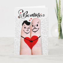 Gay Partner Be Mine Valentine Finger Couple