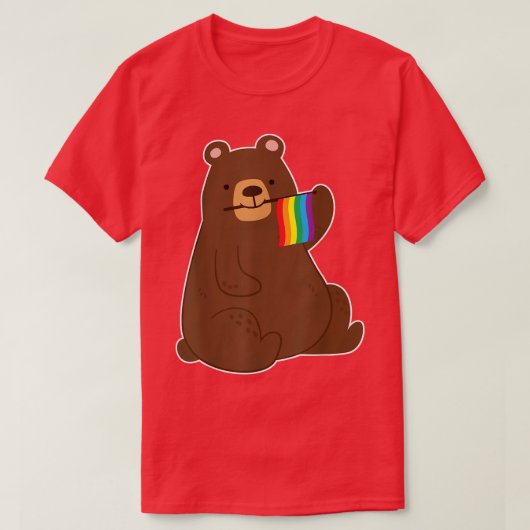 Gay Pride Bear Tシャツ (デザイン正面)