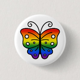 Gay Pride Butterfly Pin Badge 缶バッジ