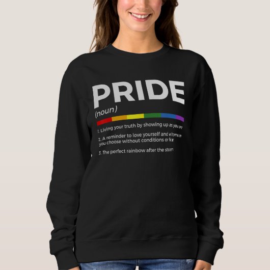 Gay Pride Definition Pride Month スウェットシャツ (正面)