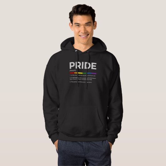 Gay Pride Definition Pride Month パーカ (正面フル)