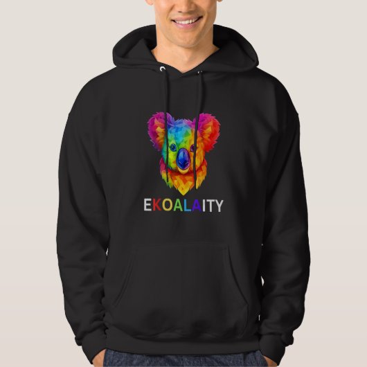 Gay Pride EKOALAITY Koala 2023 Pride Flag パーカ (正面)