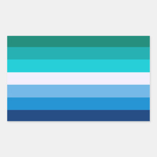 Gay Pride Flag 長方形シール