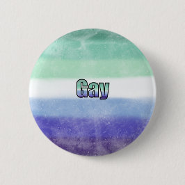 Gay pride flag badge  缶バッジ