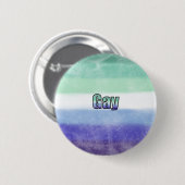 Gay pride flag badge  缶バッジ (正面&裏面)
