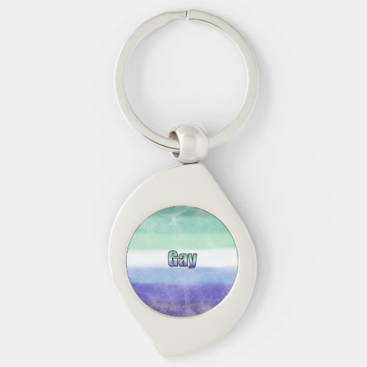 Gay pride flag key ring キーホルダー (正面)