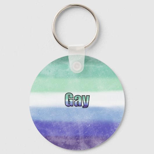 Gay pride flag key ring キーホルダー (正面)