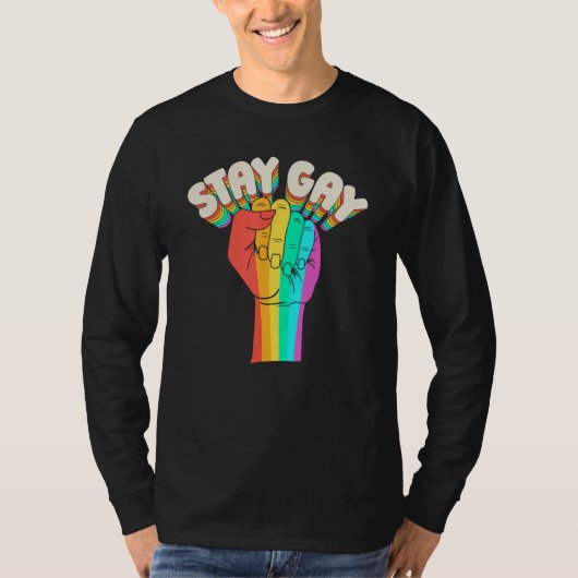Gay Pride Great Lgbt  Rights Equality Stay Gay Tシャツ (正面)