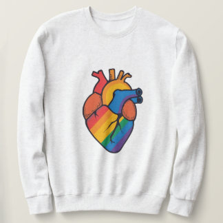 Gay pride heart  スウェットシャツ