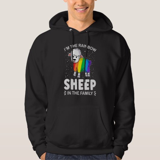 Gay Pride   I'm Rainbow Sheep Lgbt Gay Lesbian パーカ (正面)
