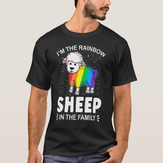 Gay Pride   I'm Rainbow Sheep Lgbt Gay Lesbian Tシャツ (正面)