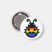 Gay Pride Ladybug Magnet マグネット (正面/裏面)