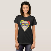 Gay Pride LGBT Rainbow - Dog Breed Pomeranian - LG Tシャツ (正面フル)