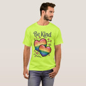 Gay Pride LGBTQ Be Kind Tシャツ (正面フル)