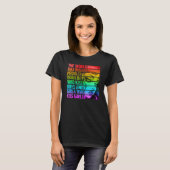 Gay Pride LGBTQ  The World Has Bigger Problems Rai Tシャツ (正面フル)