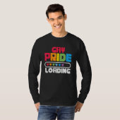 Gay Pride Loading  LGBTQ Pride Month Equality Tシャツ (正面フル)