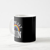 Gay Pride Month Sounds Gay Rainbow Funny Quote Gif コーヒーマグカップ (正面左)