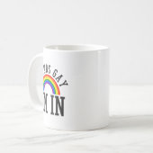 Gay Pride Month Sounds Gay Rainbow Funny Quote Gif コーヒーマグカップ (正面左)
