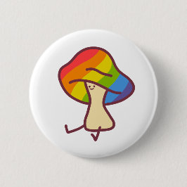Gay Pride Mushroom Pin 缶バッジ