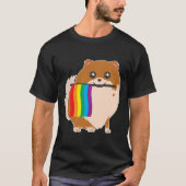 Gay Pride Pomeranian Tシャツ (正面)
