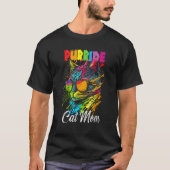 Gay Pride Purride Cat Mother LGBT Pride Month Cute Tシャツ (正面)