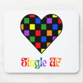 Gay Pride Rainbow Single Af Valentines Day Sarcas  マウスパッド (正面)