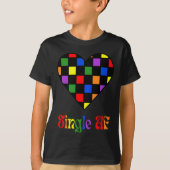 Gay Pride Rainbow Single Af Valentines Day Sarcas  Tシャツ (正面)