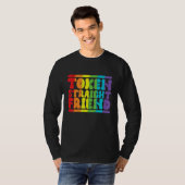 Gay Pride Token Straight Friend Men Women LGBTQ Tシャツ (正面フル)