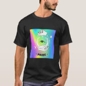 Gay Pride Witchy Moon Tarot Card Rainbow Eye LGBTQ Tシャツ (正面)