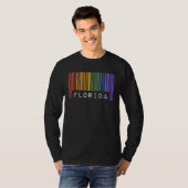 Gay Queer Barcode Pride Florida Aesthetic LGBTQ Fl Tシャツ (正面フル)