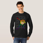 Gay Rainbow Frog Dab Pride Month Lgbt Ally Kids Bo Tシャツ (正面フル)