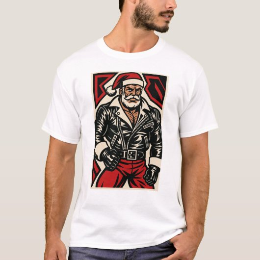 Gay Santa T-Shirt | Gay Pride Shirt for Men | LGBT Tシャツ (正面)