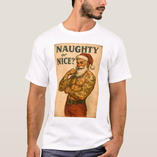 Gay Santa T-Shirt | Gay Pride Shirt for Men | LGBT Tシャツ (正面)