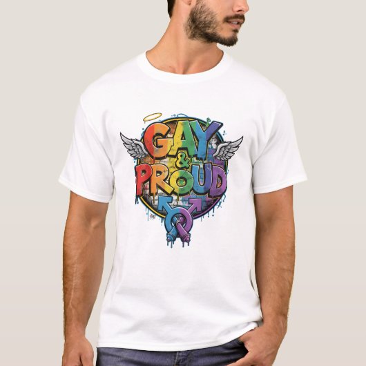 GAY STREET T-Shirt | Gay Pride for Men | LGBTQ Tシャツ (正面)