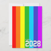 Gay Student Pride Rainbow Graduation Announcement  招待状 (裏面)
