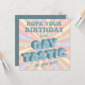 Gay Tastic Birthday カード (正面/裏面インサイチュ)