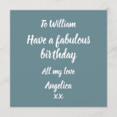 Gay Tastic Birthday カード (裏面)