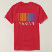 Gay Vegan Pride Flag Barcode Queer Rainbow LGBTQ Tシャツ (デザイン正面)