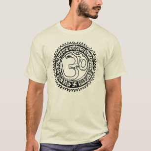 Gayatriの信念のVintaged Om Tシャツ